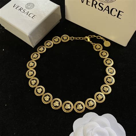 versace hardware replica|Versace imitation necklace.